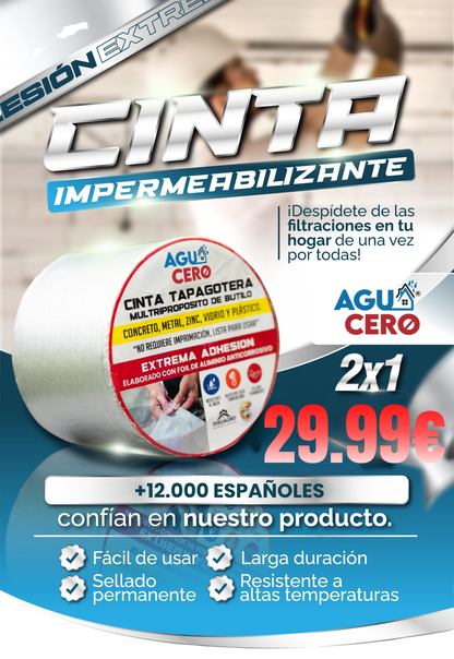 Agua Cero™ - Cinta Impermeabilizante OFERTA 2X1