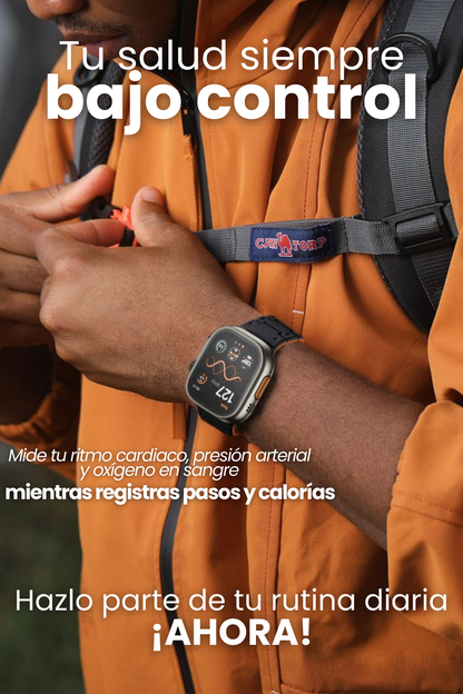 Pack SmartWatch Ultra™ 9 PRO – Potencia, Salud y Deporte en tu Muñeca