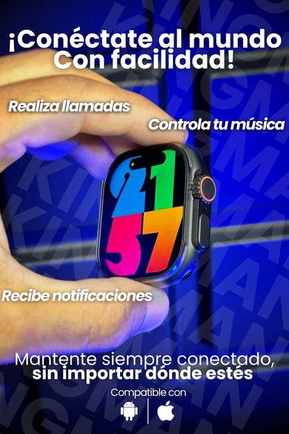 Pack SmartWatch Ultra™ 9 PRO – Potencia, Salud y Deporte en tu Muñeca