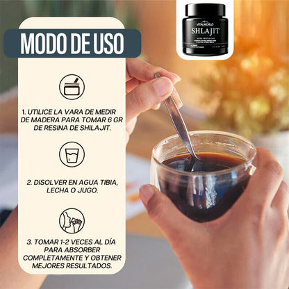 Resina Shilajit de VITALWOLD - Recupera tu Vitalidad "Oferta 2x1"