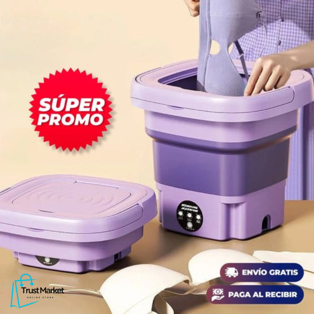 MiniWash Pro™ - Lavadora Portátil Plegable 8L