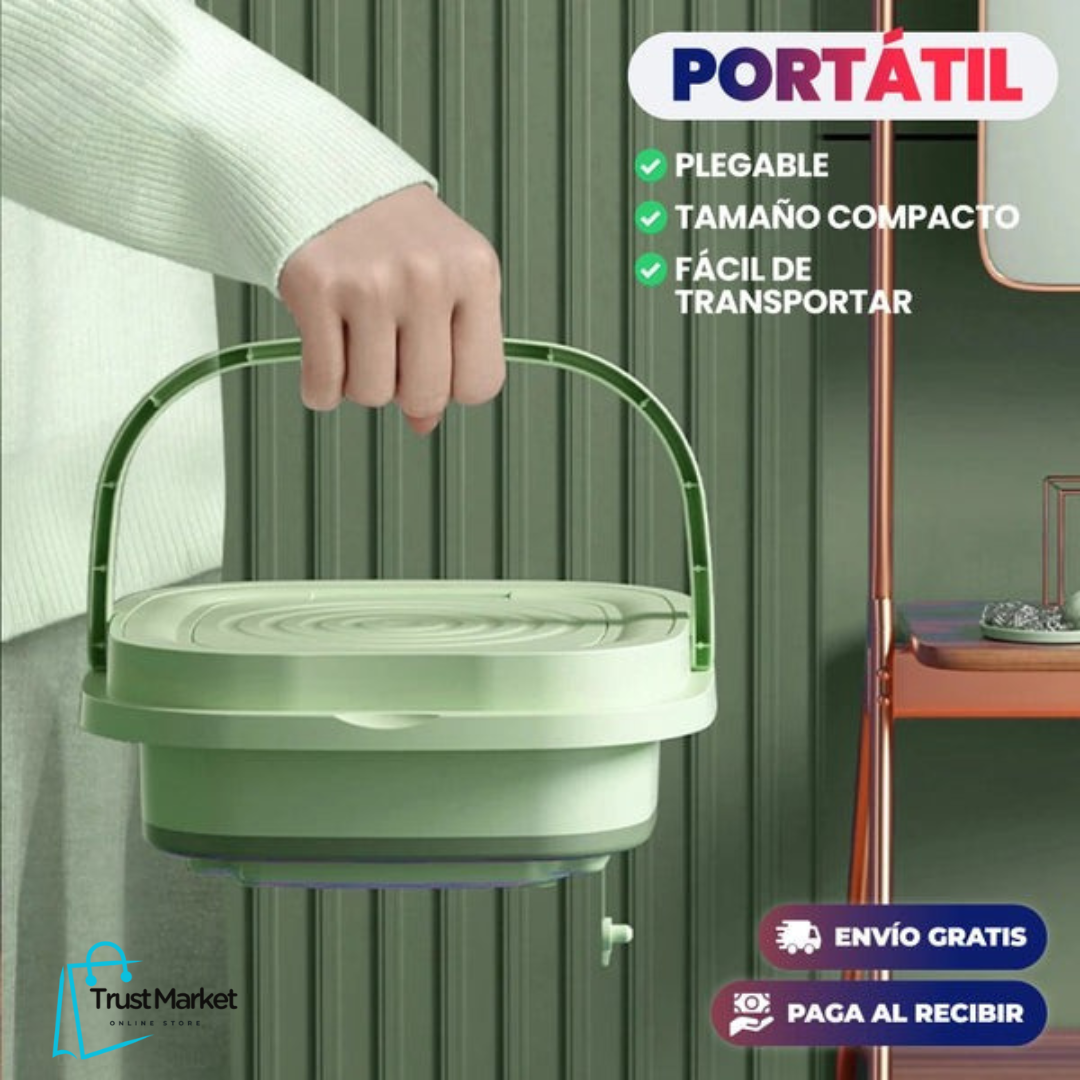 MiniWash Pro™ - Lavadora Portátil Plegable 8L