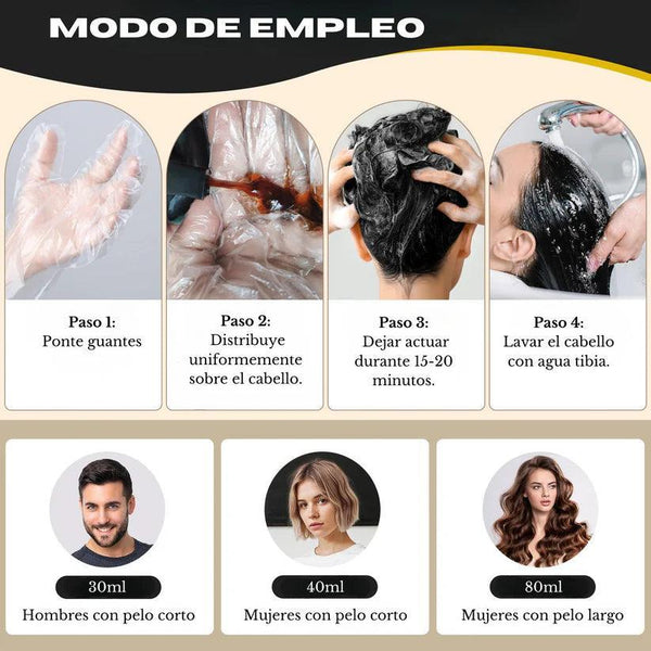 Champú Anti-Canas HairDye™ – Recupera tu color | Pack 2x100ml o 500ml Familiar