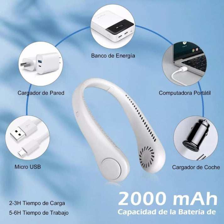 AirLoop™ -VENTILADOR DE CUELLO PORTÁTIL