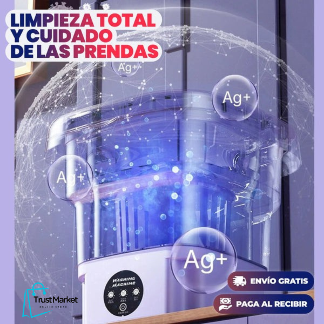 MiniWash Pro™ - Lavadora Portátil Plegable 8L