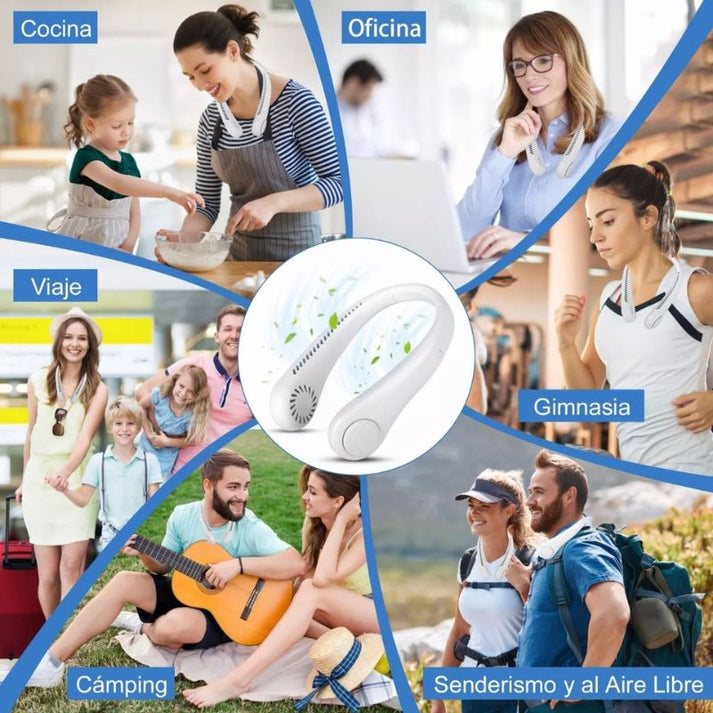 AirLoop™ -VENTILADOR DE CUELLO PORTÁTIL
