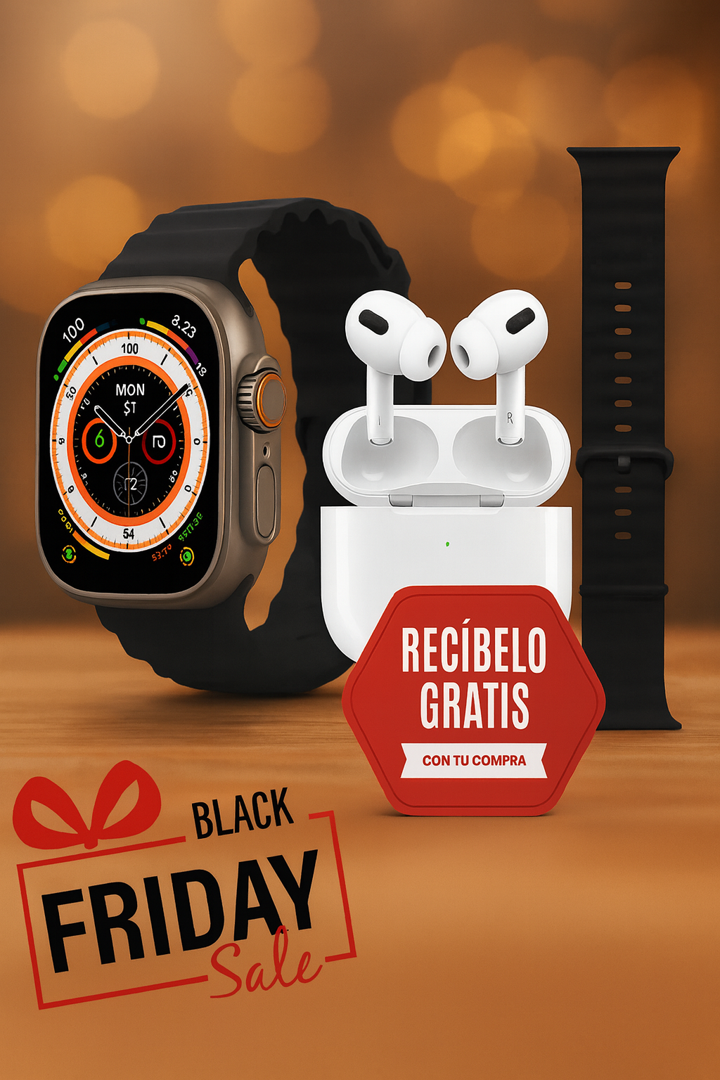 Pack SmartWatch Ultra™ 9 PRO – Potencia, Salud y Deporte en tu Muñeca