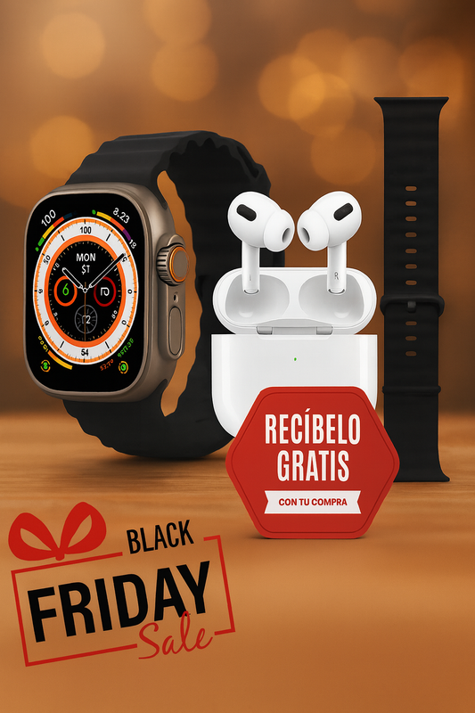 Pack SmartWatch Ultra™ 9 PRO – Potencia, Salud y Deporte en tu Muñeca
