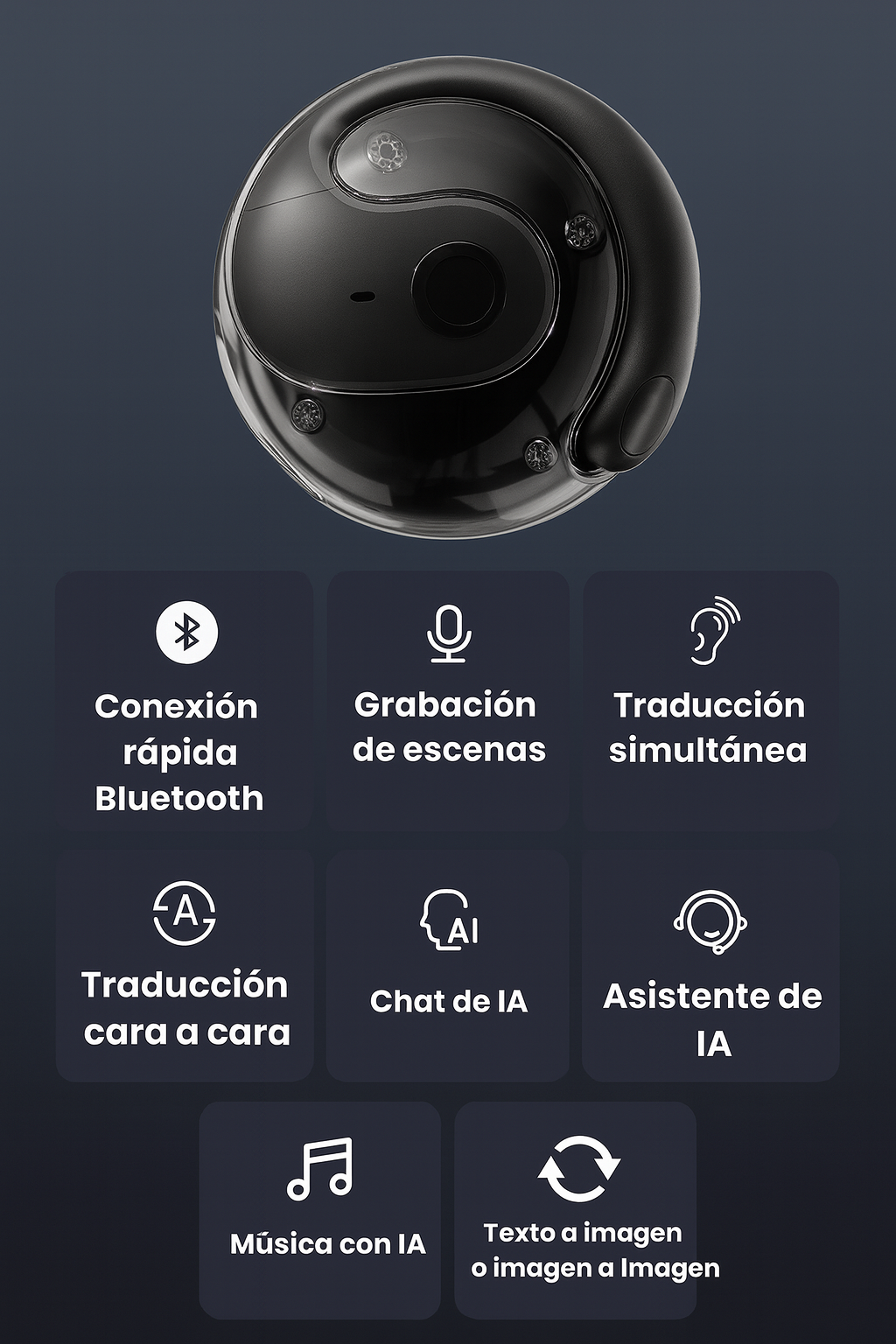 VIORA X15 PRO  - Auriculares de traducción AI
