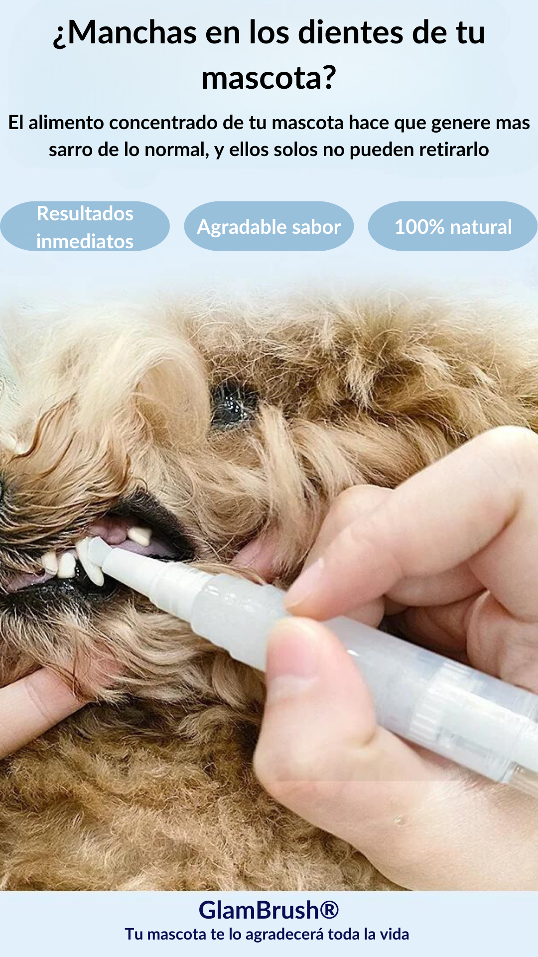 Glambrush - Limpiador dental para mascotas