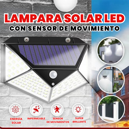 Luminek™  2 KITS DE LAMPARA SOLAR CON SENSOR DE MOVIMIENTO  1 + 1 GRATIS