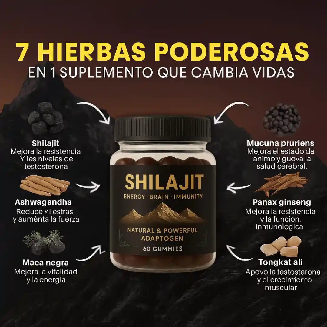 Gommies Shilajit x30 - Recupera tu Vitalidad "Oferta 2x1"