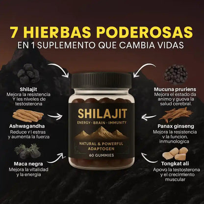 Gommies Shilajit x30 - Recupera tu Vitalidad "Oferta 2x1"