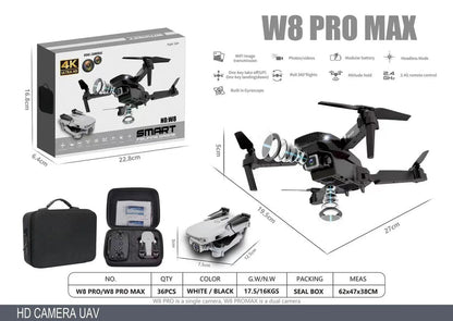 DRON FLYTEK W8 PRO — DOBLE CÁMARA 4K + MALETÍN PREMIUM GRATIS Y BATERÍA EXTRA