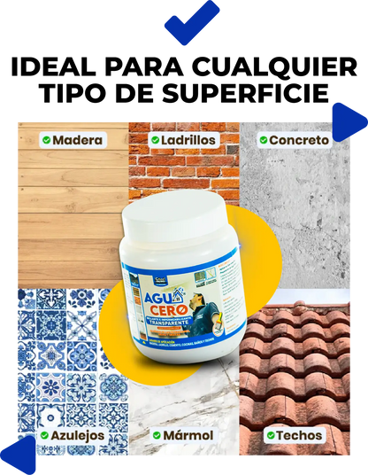 Agua Cero - Impermeabilizante anti-fugas 1+1 GRATIS