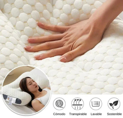 1+1 GRATIS | AirSleep™  Almohada Cervical Premium + 2 Fundas Incluidas
