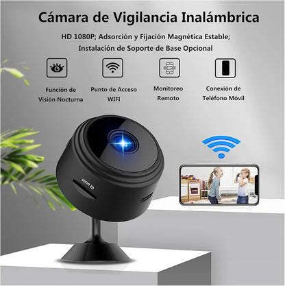 Mini Cámara A9 Wifi con Conexión Remota y Alta Definición 1080P