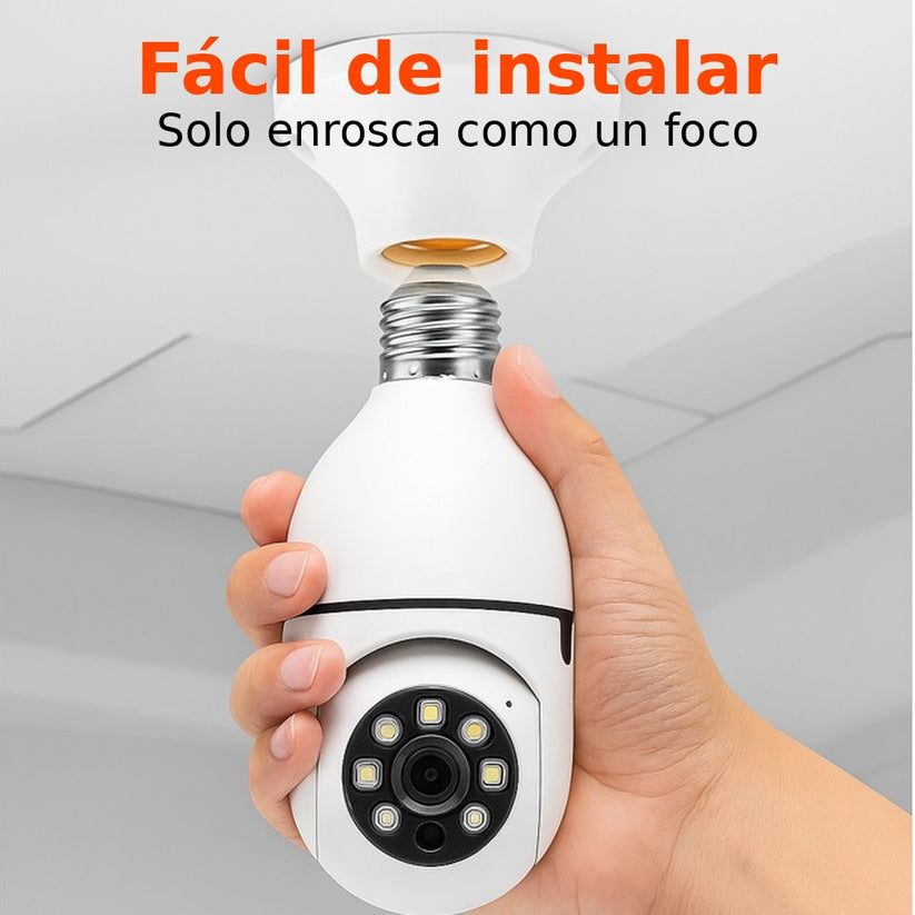 LumiCam 360° - Cámara Bombilla Inteligente