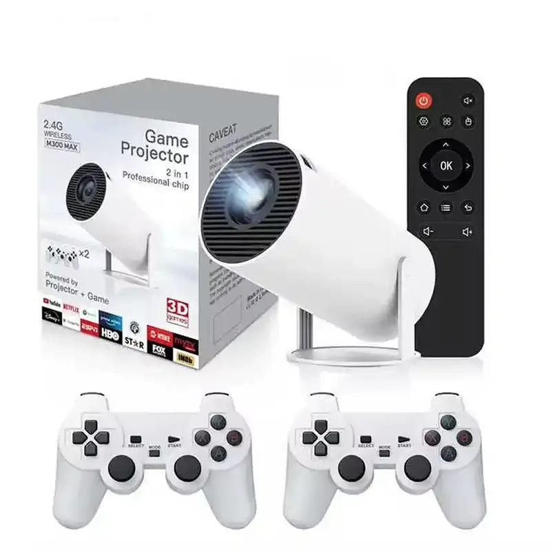 Proyector M300 Max Con 10.000 Juegos y 2 mandos de Regalo