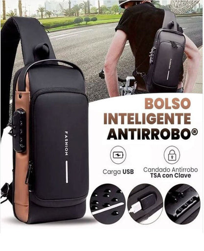 BOLSO ANTIRROBO IMPERMEABLE CON CARGA USB