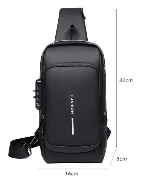 BOLSO ANTIRROBO IMPERMEABLE CON CARGA USB